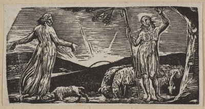 Thenot Remonstrates With Colinet, Thorntons Pastorals of Vergil, 1821. tekijältä William Blake