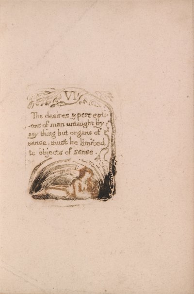 Ei ole luonnollista uskontoa, levy 8, VI Toiveet ja käsitykset. . . . (Bentley a9) tekijältä William Blake
