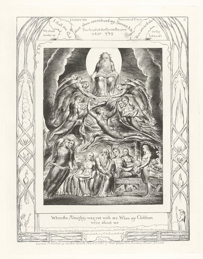 Kun Kaikkivaltias oli vielä kanssani, Kun Lapseni olivat minun ympärilläni tekijältä William Blake