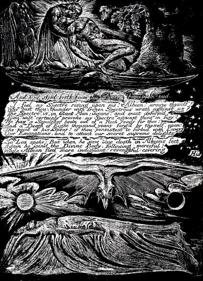 William Blake 1757-1827, englantilainen mystikko, runoilija, taidemaalari ja kaivertaja, 1804-1820 tekijältä William Blake