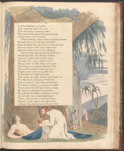 Youngin yön ajatukset, Sivu 37, Rakkaus ja vain rakkaus, on laina rakkaudelle tekijältä William Blake