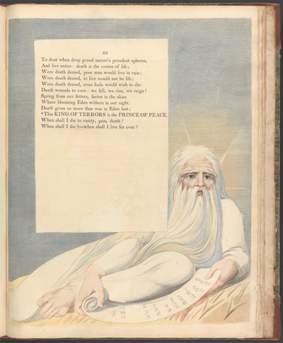 Youngin yön ajatuksia, sivu 63, "Tämä kauhujen kuningas on rauhan ruhtinas" tekijältä William Blake