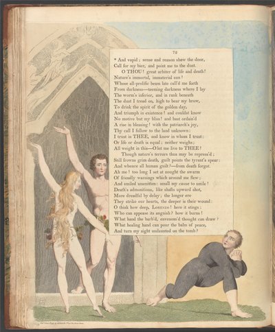 Youngin yöajatukset, sivu 72, Ja tyhjä; järki ja järki näyttävät oven. tekijältä William Blake