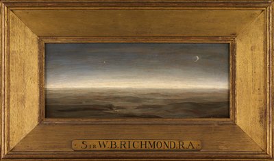 A Kentaur by Moonlight, Morea (öljy paneelille) tekijältä William Blake Richmond