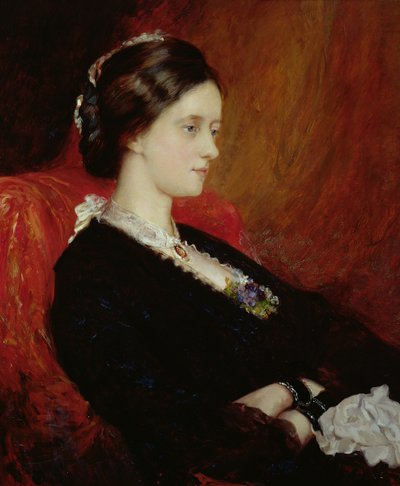 Muotokuva kunnia. rouva Emily Meynell-Ingram (1840-1904) 1884 (öljy kankaalle) tekijältä William Blake Richmond