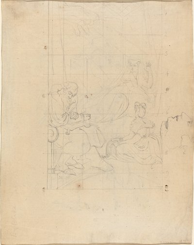 Kuningatar Katariinan unelma [recto] tekijältä William Blake after Henry Fuseli