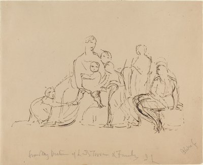 Lady Torrens ja perhe tekijältä William Blake after John Linnell