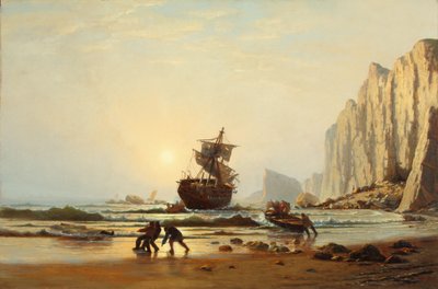 Haaksirikko Labradorin edustalla 1867 (Öljy kankaalle) tekijältä William Bradford