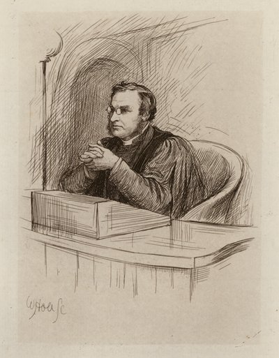 Archibald Hamilton Charteris, raamatunkritiikin ja raamatullisen antiikin professori (kaiverrus). tekijältä William Brassey (after) Hole