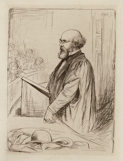 Norman Macpherson, skotlantilaisen oikeuden professori (kaiverrus). tekijältä William Brassey (after) Hole