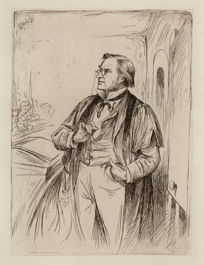 Simon Somerville Laurie, kasvatuksen teorian, historian ja käytännön professori (kaiverrus). tekijältä William Brassey (after) Hole