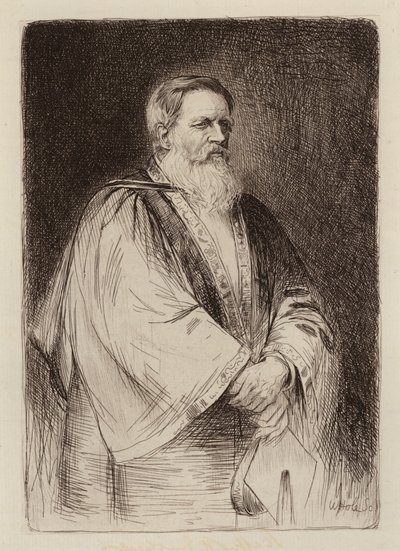 Sir Stafford Henry Northcote, Lord Rector (kaiverrus) (kaiverrus) tekijältä William Brassey (after) Hole