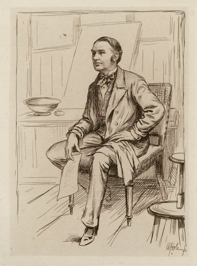 Thomas Annandale, kliinisen kirurgian professori (kaiverrus) tekijältä William Brassey (after) Hole