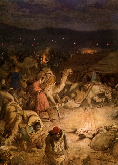 Gideon midianilaisten leirissä - Raamattu tekijältä William Brassey Hole