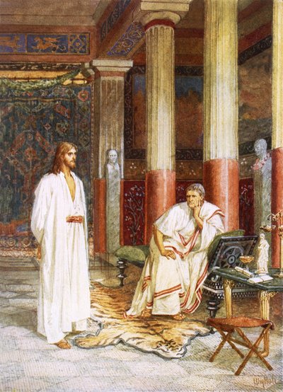 Pontius Pilatus haastatteli Jeesusta yksityisesti tekijältä William Brassey Hole