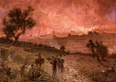 Nebuzaradanin Jerusalemin tuhoaminen - Raamattu tekijältä William Brassey Hole