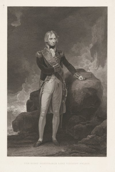 Portretti van Horatio Nelson Oikea kunniallinen lordi varakreivi Nelson (nimi esineessä) tekijältä William Bromley (I)