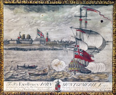 Hänen ylhäisyydelleen John Montgomerie Esq. (Näkymä Georgen linnakkeelle) tekijältä William Burgis