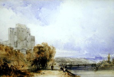 Chateau de Montboucher (akvarelli paperille) tekijältä William Callow