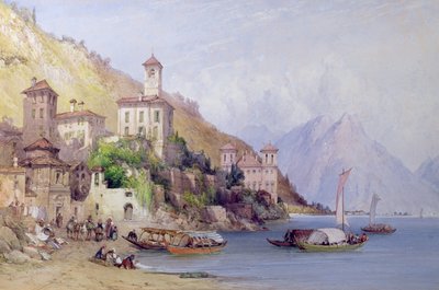 Gravedona, Comojärvi, 1895 tekijältä William Callow