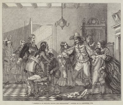 Kaarle II Hollannissa, ennen palautusta tekijältä William Carpenter