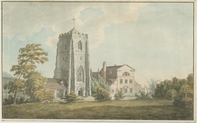 Ranton Abbey [Priory]: akvarellimaalaus, nd [1700-luvun loppu] tekijältä William Carter