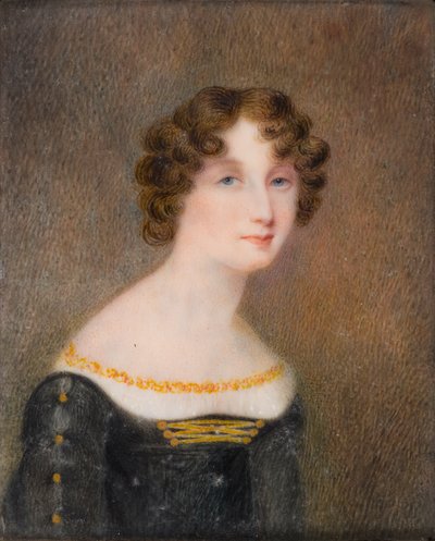 Georgina Elizabeth Moncreiffin muotokuva, Bradfordin toisen jaarlin (1792-1842) vaimo tekijältä William Charles Ross