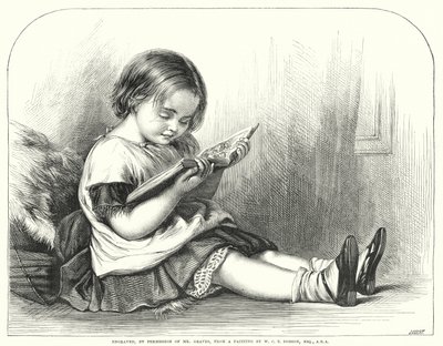Lukeminen (kaiverrus) tekijältä William Charles Thomas (after) Dobson