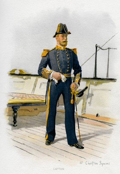 Kuninkaallisen laivaston kapteeni, c1890-c1893. tekijältä William Christian Symons