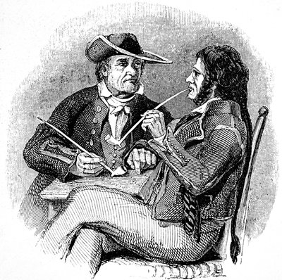 Vanhat suolat (merimiehet, merimiehet), nauttien piippusta tupakkaa tekijältä William Clarkson (manner of) Stanfield