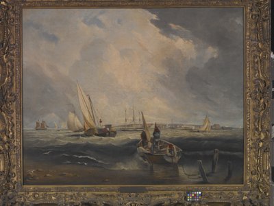 Bligh Sands, Sheerness (öljy kankaalle) tekijältä Clarkson Frederick Stanfield