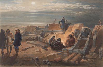 Hiljainen yö paristoissa. Luonnos Greenhillin akussa tekijältä William Crimea Simpson
