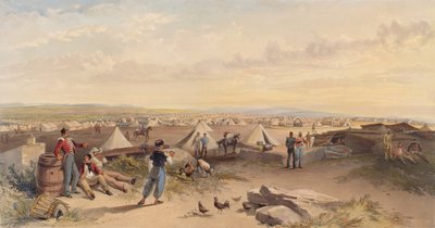 ?4. divisioonan leiri 15. heinäkuuta 1855? tekijältä William Crimea Simpson