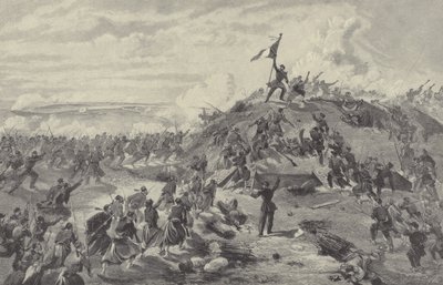 Ranskalaisten valtaama Malakoff Redoubtin, Sevastopolin piiritys, 8. syyskuuta 1855 tekijältä William Crimea Simpson