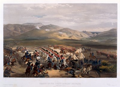 Raskaan prikaatin hyökkäys Balaclavan taistelussa 1854 tekijältä William Crimea Simpson