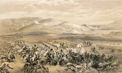 Raskaan ratsuväen prikaatin johto, 25. lokakuuta 1854 tekijältä William Crimea Simpson
