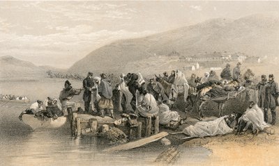 Sairaiden maihinnousu Balaklavassa tekijältä William Crimea Simpson