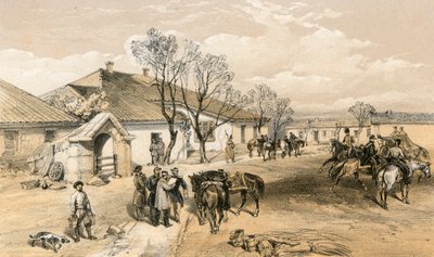 Lord Raglanin päämaja Khutor-Karagatchissa tekijältä William Crimea Simpson