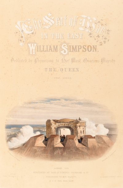 ?Malakoff vai pyöreä torni?, n. 1855 tekijältä William Crimea Simpson