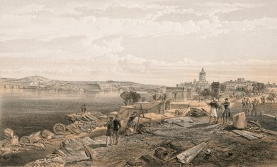 Sebastopol Fort Nicholasin takaa katsoen etelään tekijältä William Crimea Simpson