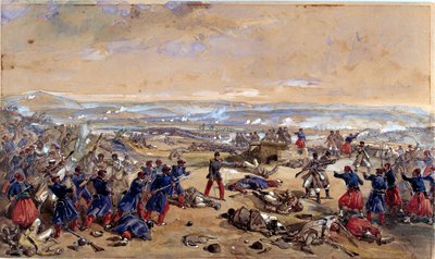 Tcherneyan taistelu 16. elokuuta 1855 tekijältä William Crimea Simpson