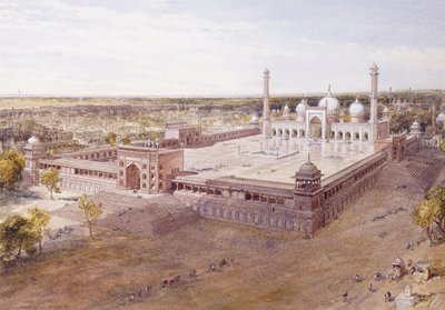 Th Jamin moskeija, Delhi, 1864 tekijältä William Crimea Simpson