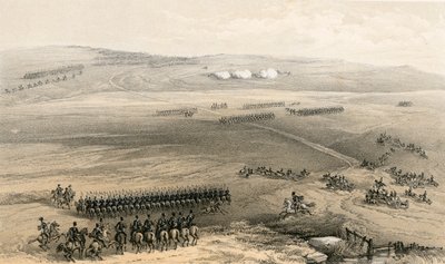 Bulganakin kukkulan ratsuväen taistelu - ensimmäinen tykki, 19. syyskuuta 1854 tekijältä William Crimea Simpson
