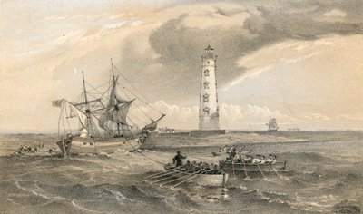 Majakka Cape Chersonesen etelään katsomassa tekijältä William Crimea Simpson