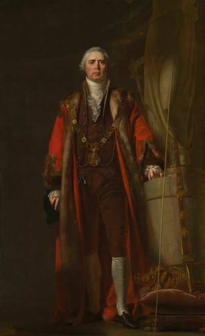 Charles Thorp Dublinin pormestarina, n. 1800. tekijältä William Cuming