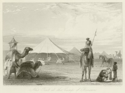 Alin teltta Benonnin leirillä tekijältä William Daniell