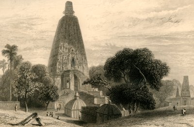 Suuri temppeli Bode Gyahissa, 1835. tekijältä William Daniell