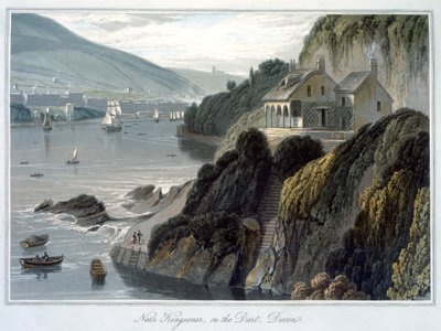 "Near Kingswear, on the Dart, Devon", 1825 tekijältä William Daniell