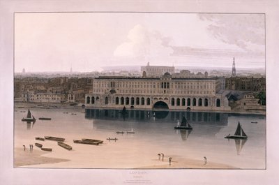 Somerset House, Lontoo, 1804 tekijältä William Daniell