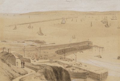 Tutkielma Straddon Pointin laituria varten lähellä Plymouthia tekijältä William Daniell